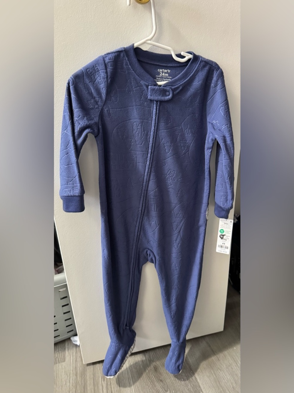 NWT Carter’s baby fleece zipper pyjamas